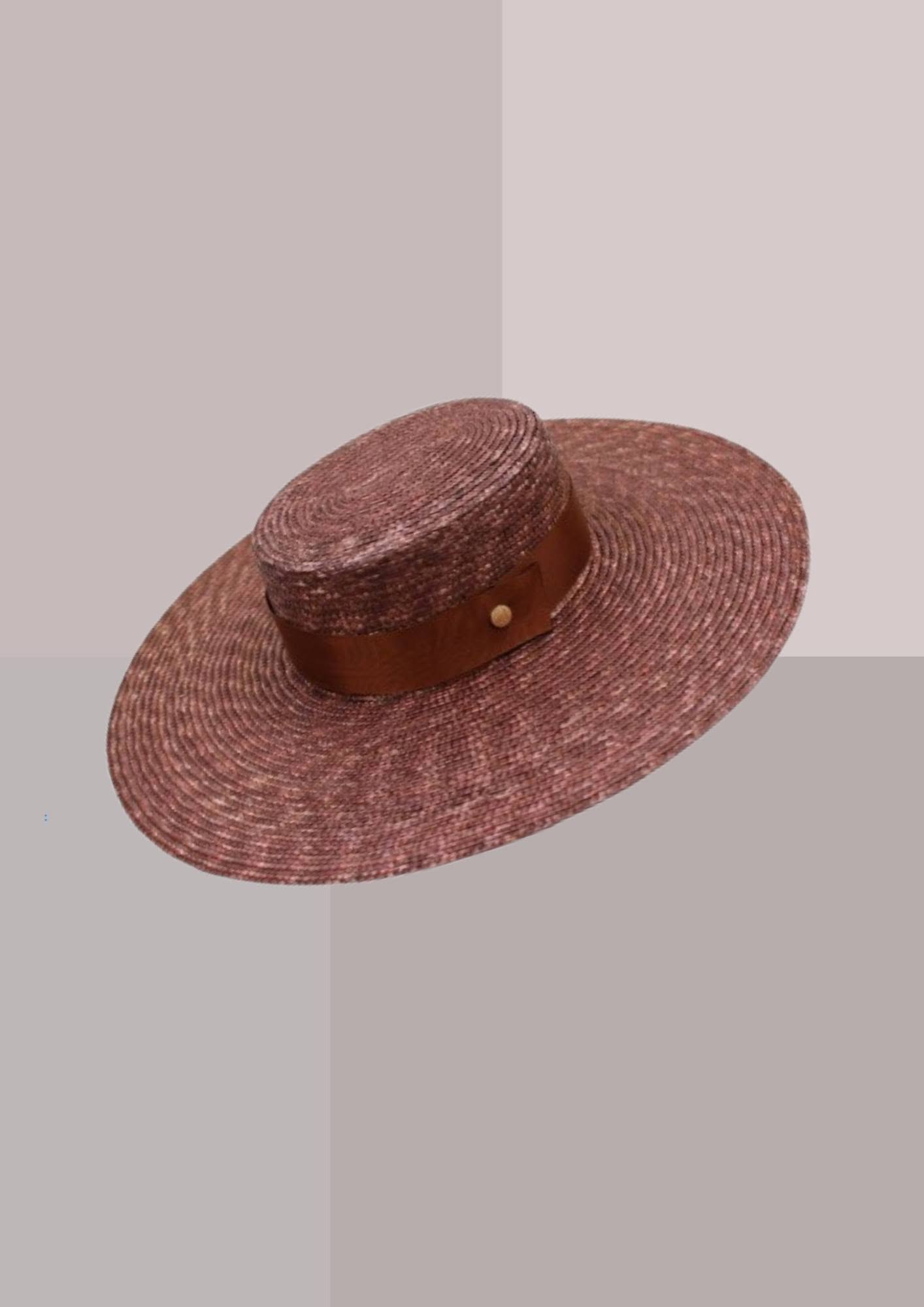 Chapeau andalou femme Chocolat & Piment, authentique canotier sévillan fabriqué à la main en Espagne | Cap-Chapeau