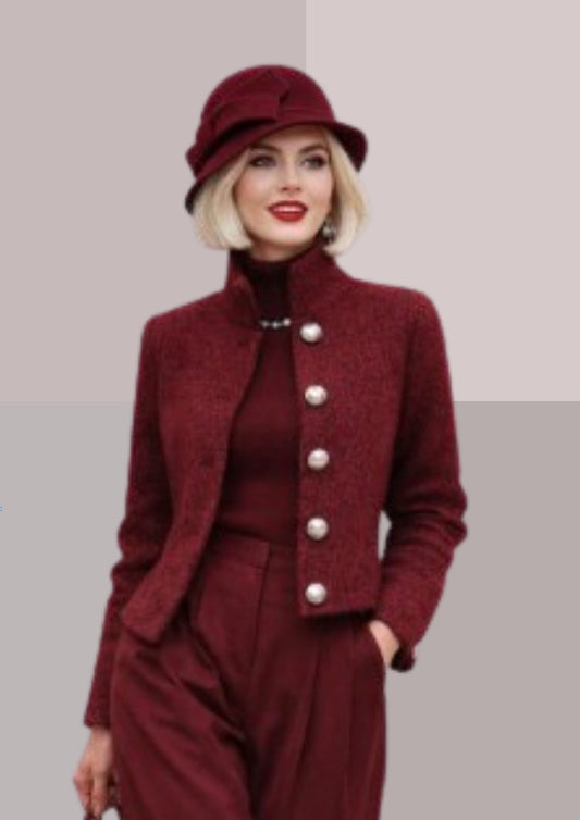 Chapeau femme en bordeaux - très chic | Cap-Chapeau