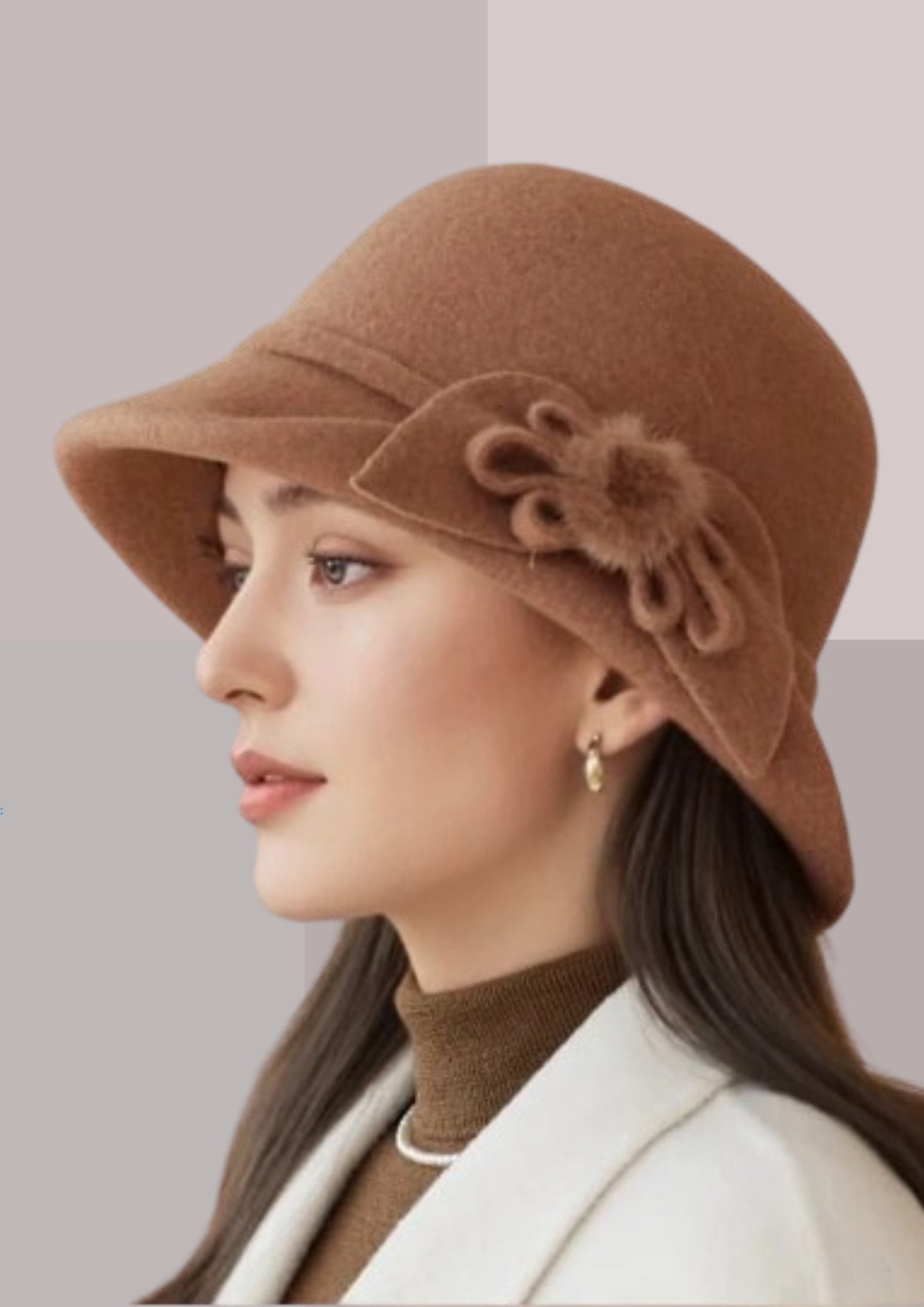 CHAPEAU FEMME - CLOCHE MARRON | CAP-CHAPEAU