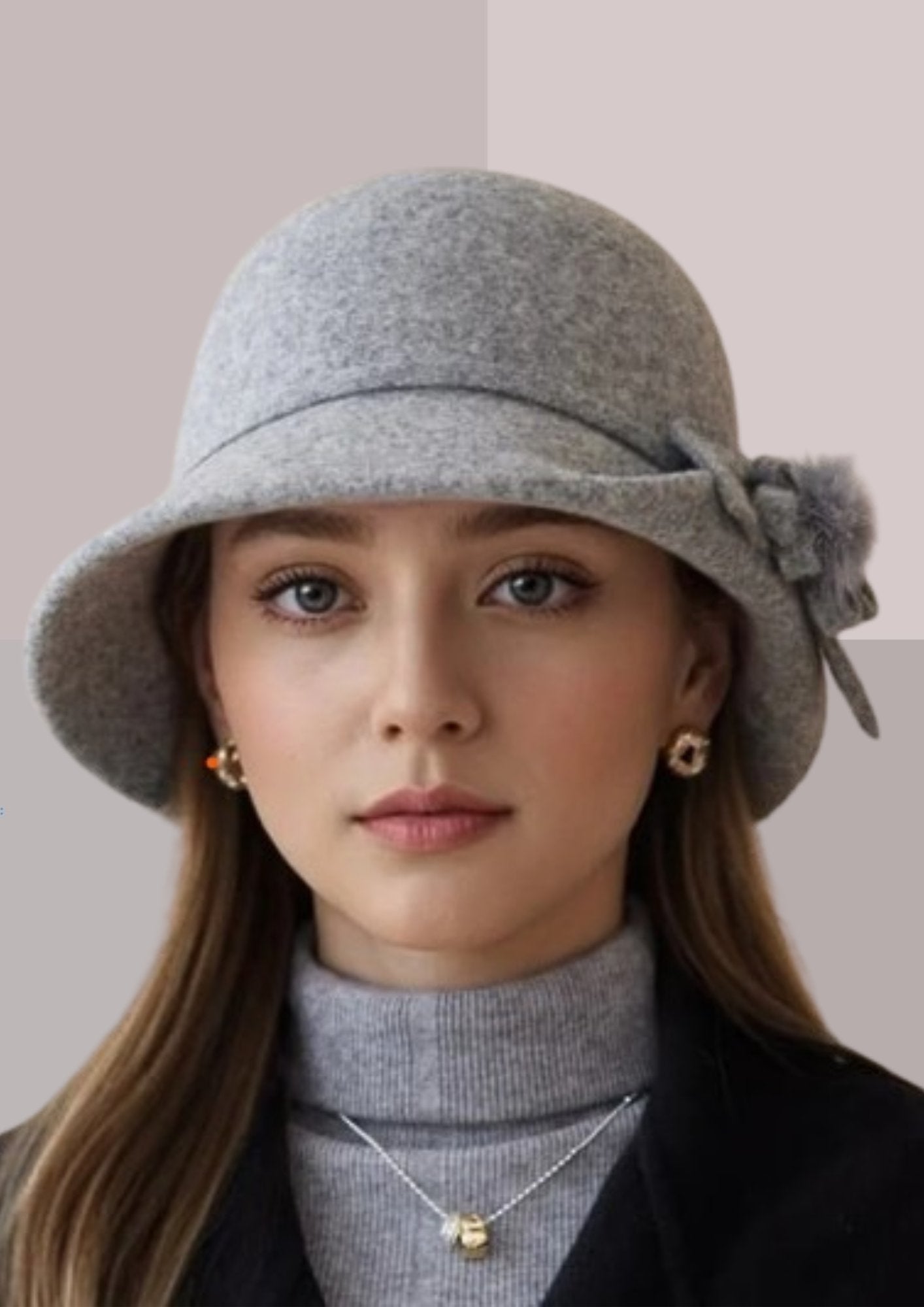 Chapeau femme cloche en gris | Cap-Chapeau