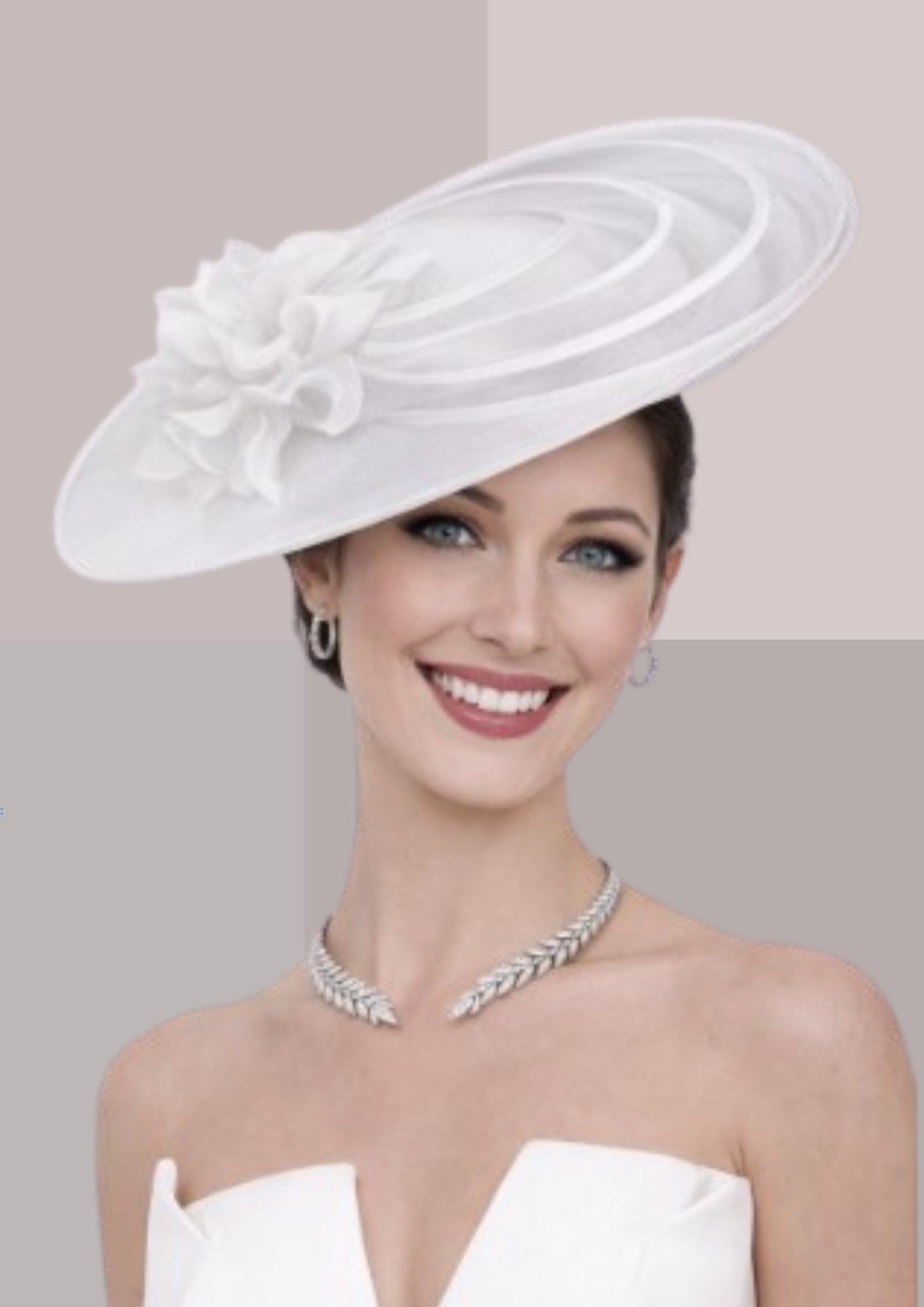 chapeau femme mariage blanc chic  | Cap-Chapeau
