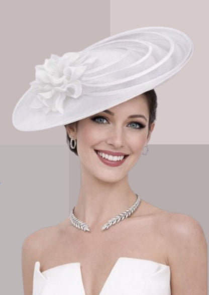 chapeau femme mariage blanc chic  | Cap-Chapeau