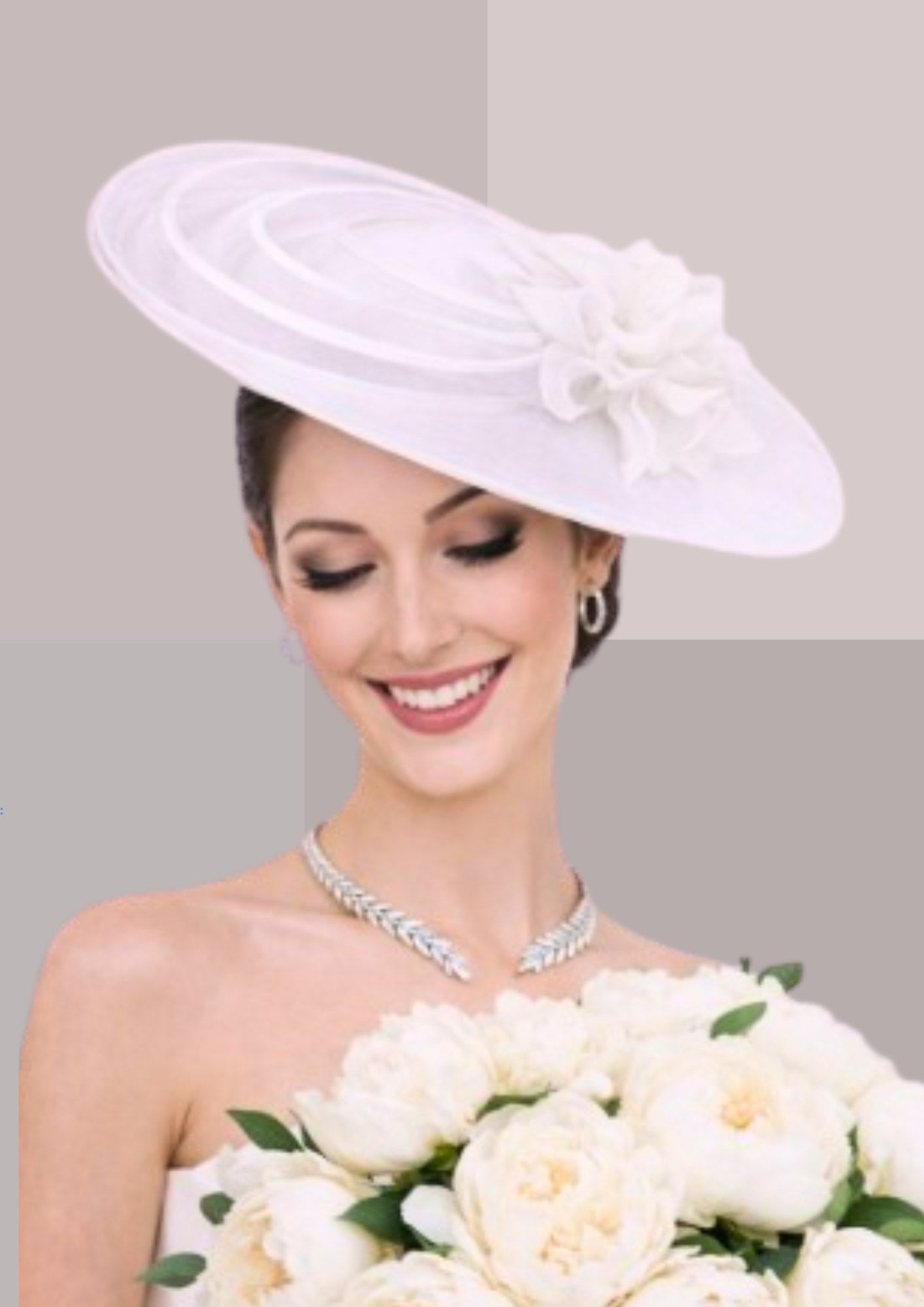 chapeau femme mariage blanc | Cap-Chapeau