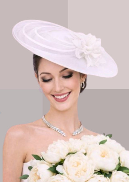 chapeau femme mariage blanc | Cap-Chapeau