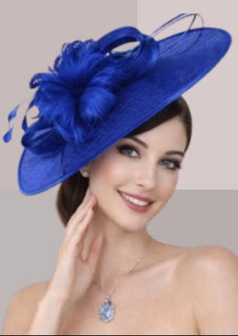 Chapeau femme mariage chic en bleu | Cap-Chapeau