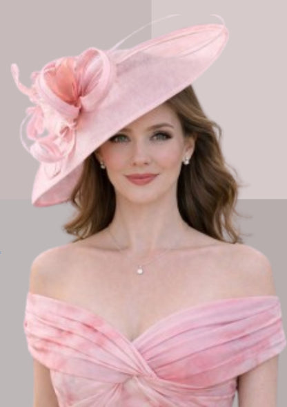 chapeau mariage femme chic rose vif | Cap-Chapeau