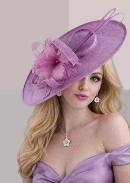 Chapeau femme mariage chic parme | Cap-Chapeau