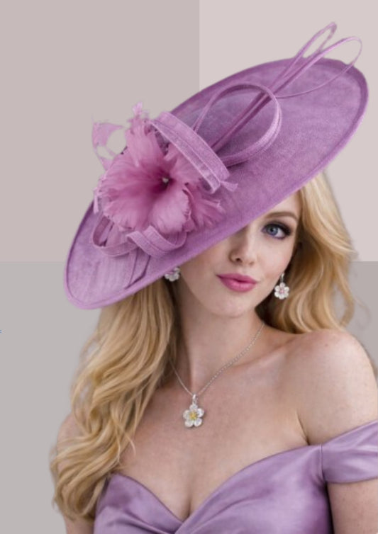 Chapeau femme mariage chic parme | Cap-Chapeau