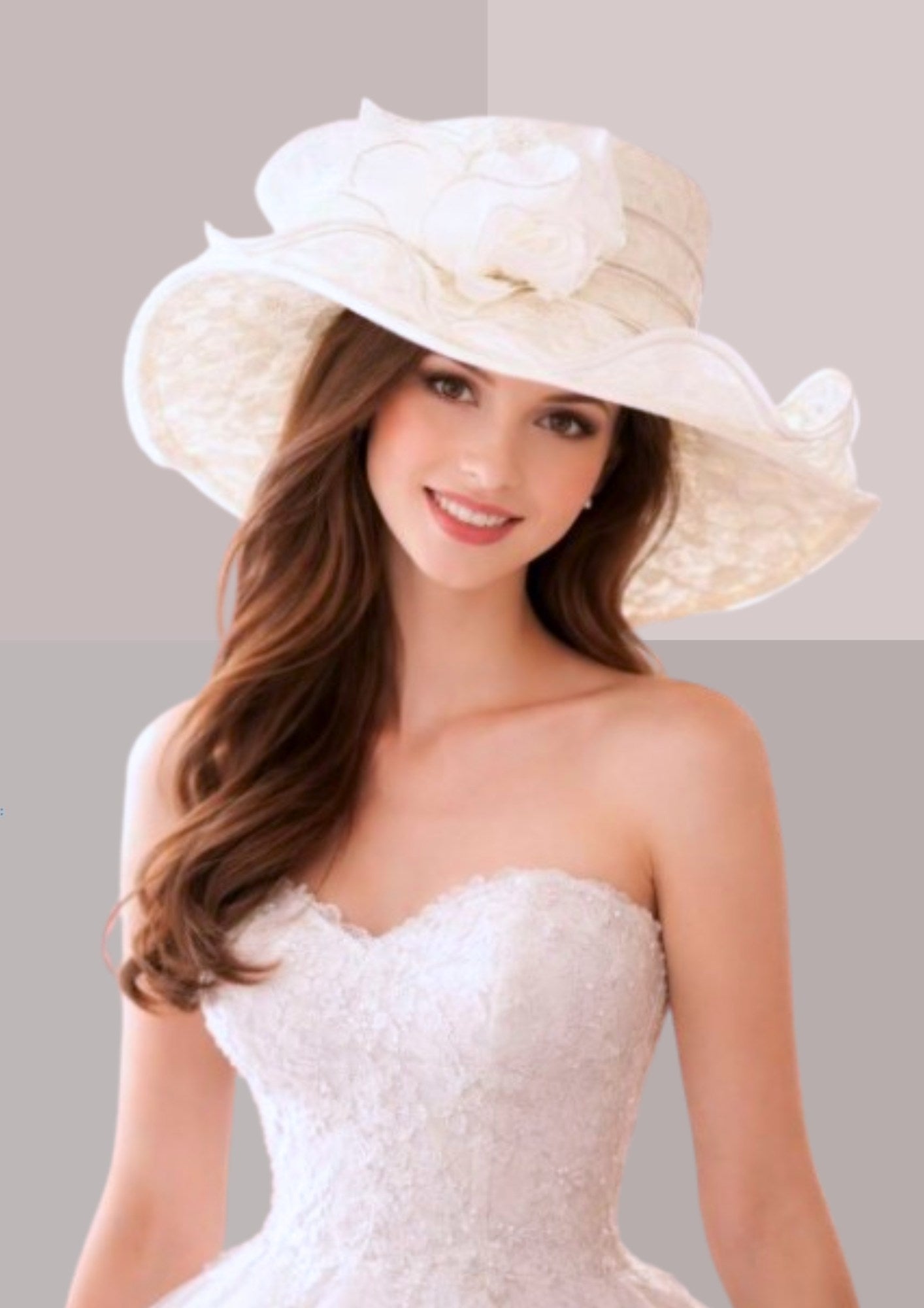 Chapeau femme pour mariage ivoire | Cap-Chapeau