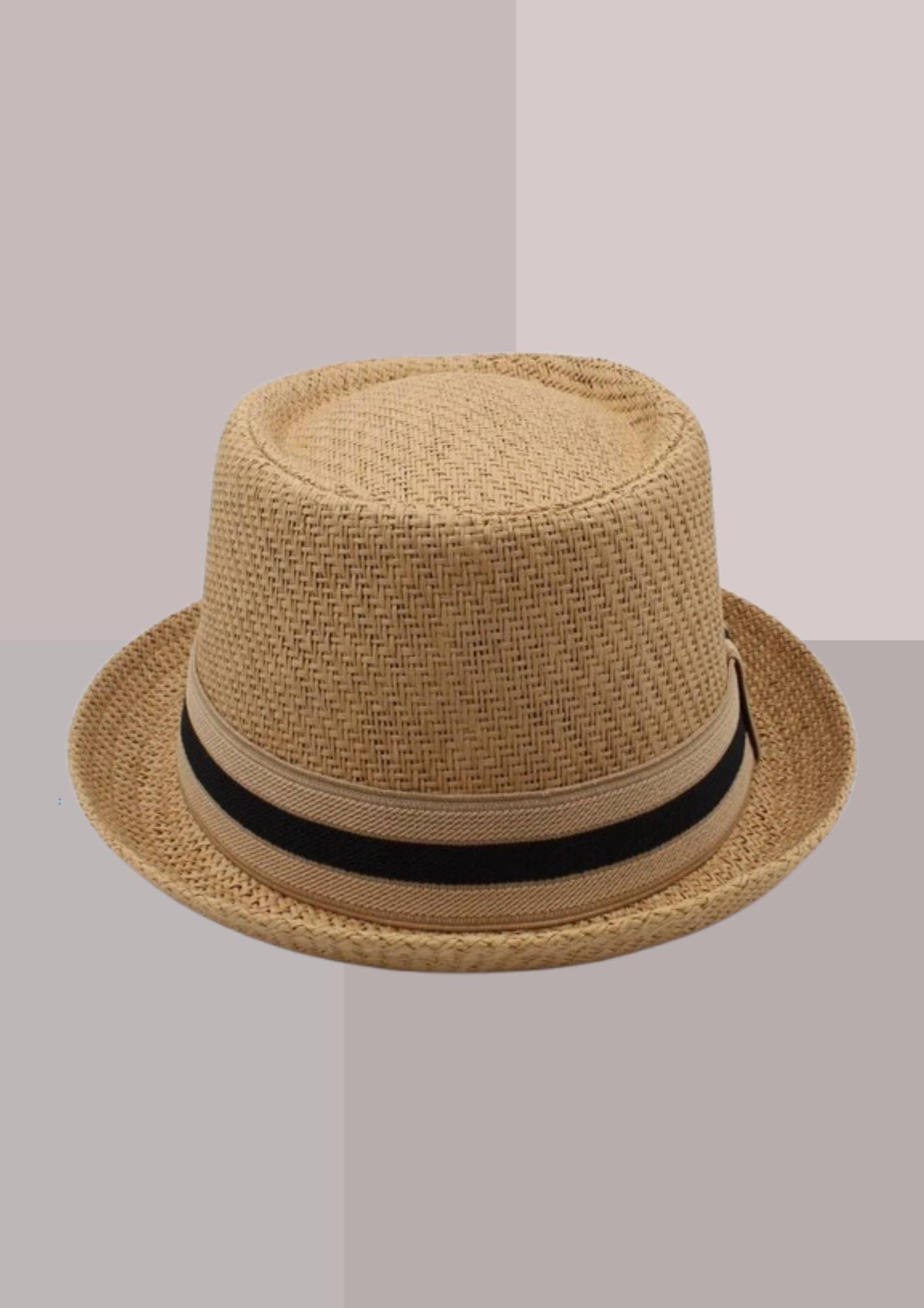 Chapeau de paille Pork Pie - camel | Cap-Chapeau