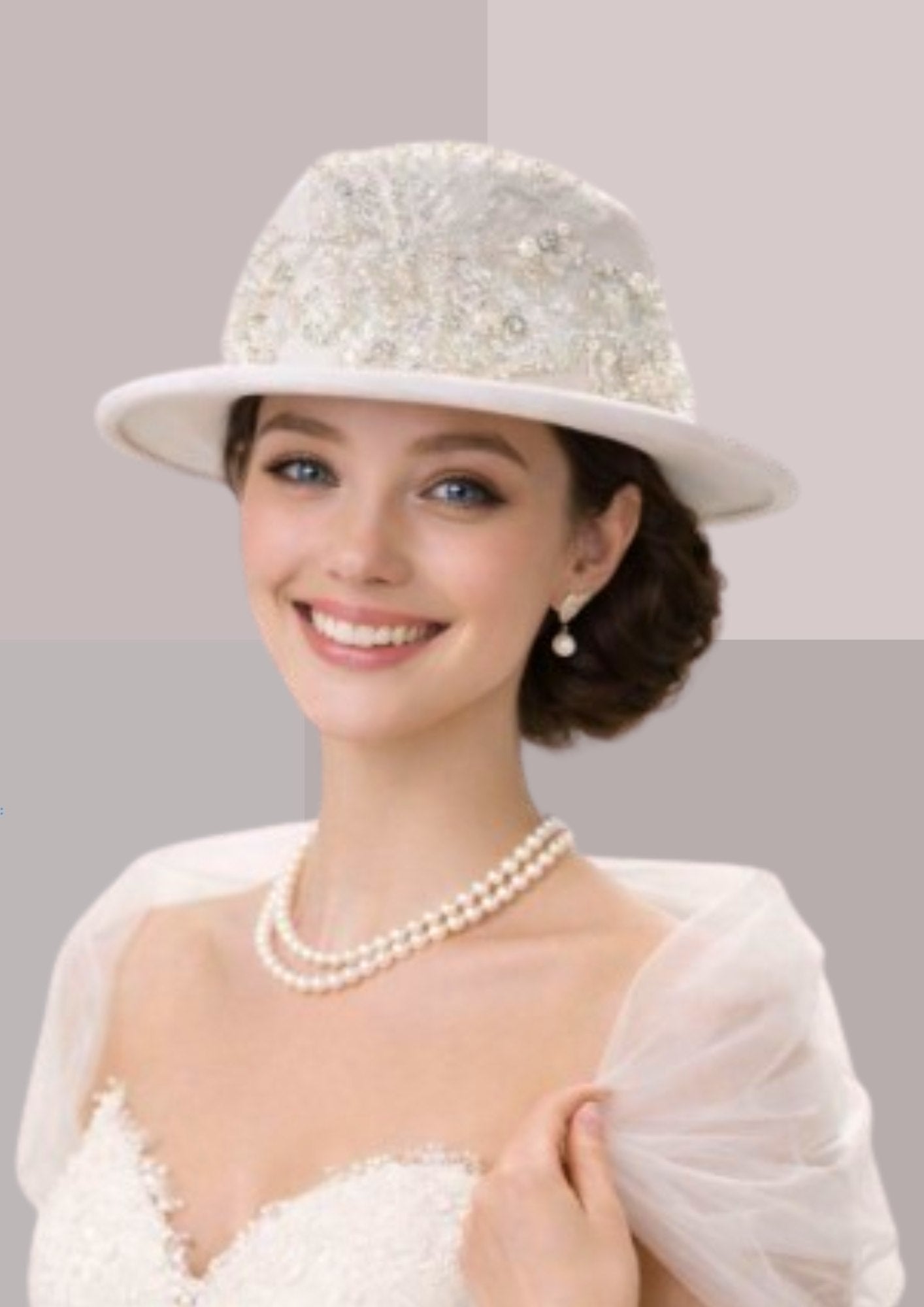 Chapeau pour un mariage blanc | Cap-Chapeau