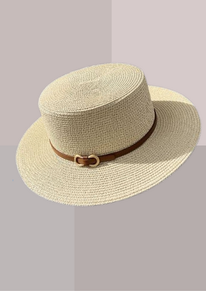 Chapeau de Paille Femme Chic Crème | Cap-Chapeau