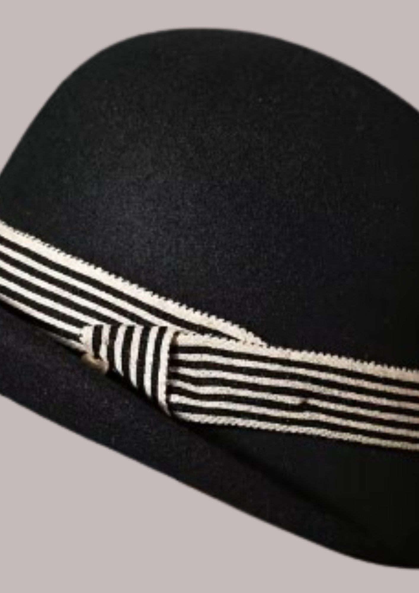 Chapeau vintage femme en laine et polyester | Cap-Chapeau