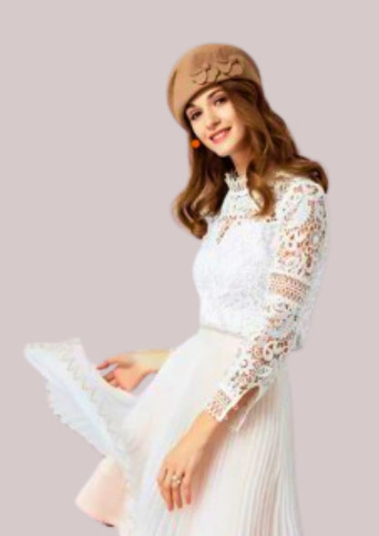 Chapeau chic pour femme en beige  | Cap-Chapeau