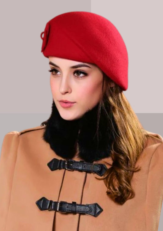 Chapeau chic pour femme couleur rouge | Cap-Chapeau