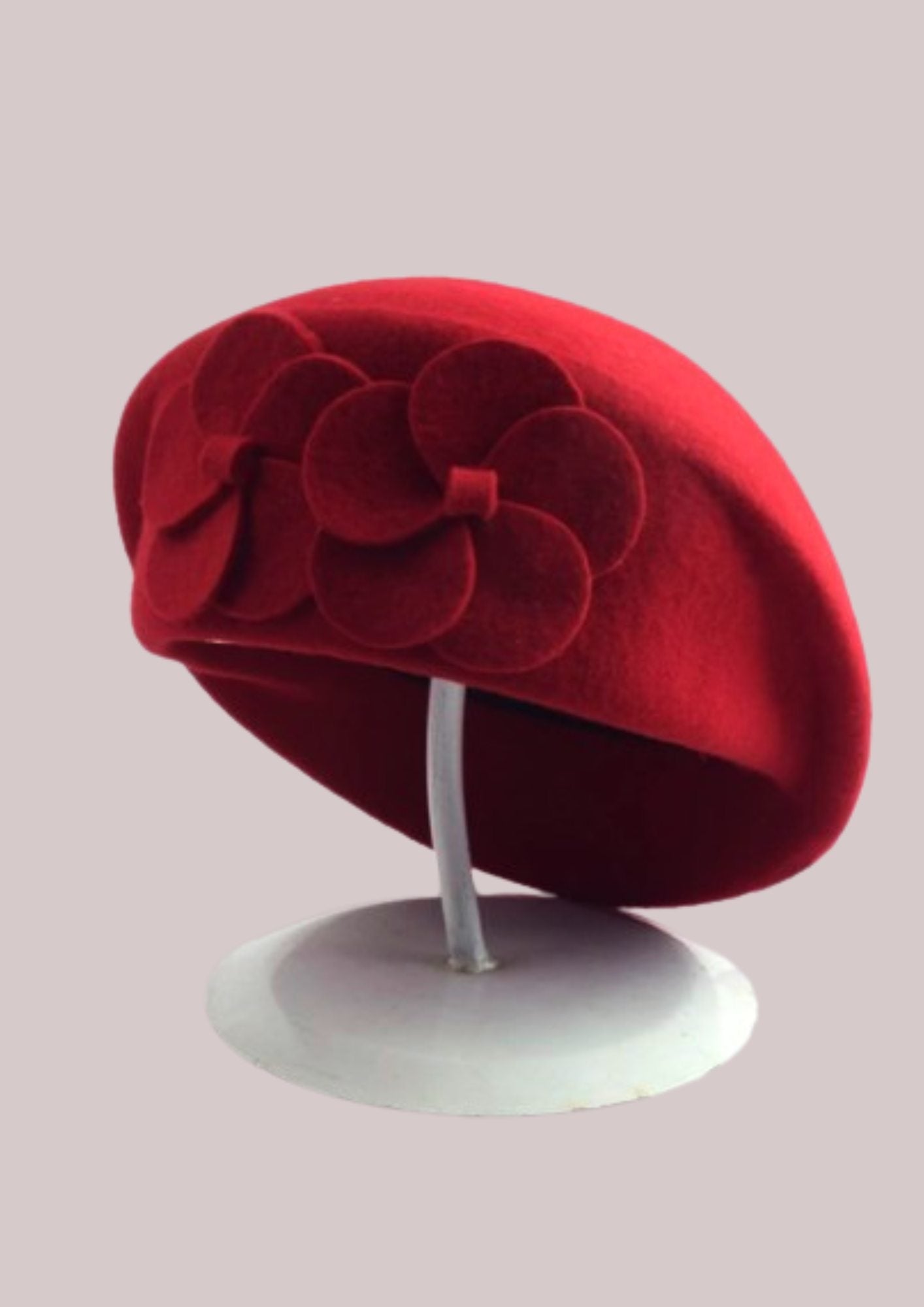 Chapeau chic pour femme- beret rouge | Cap-Chapeau