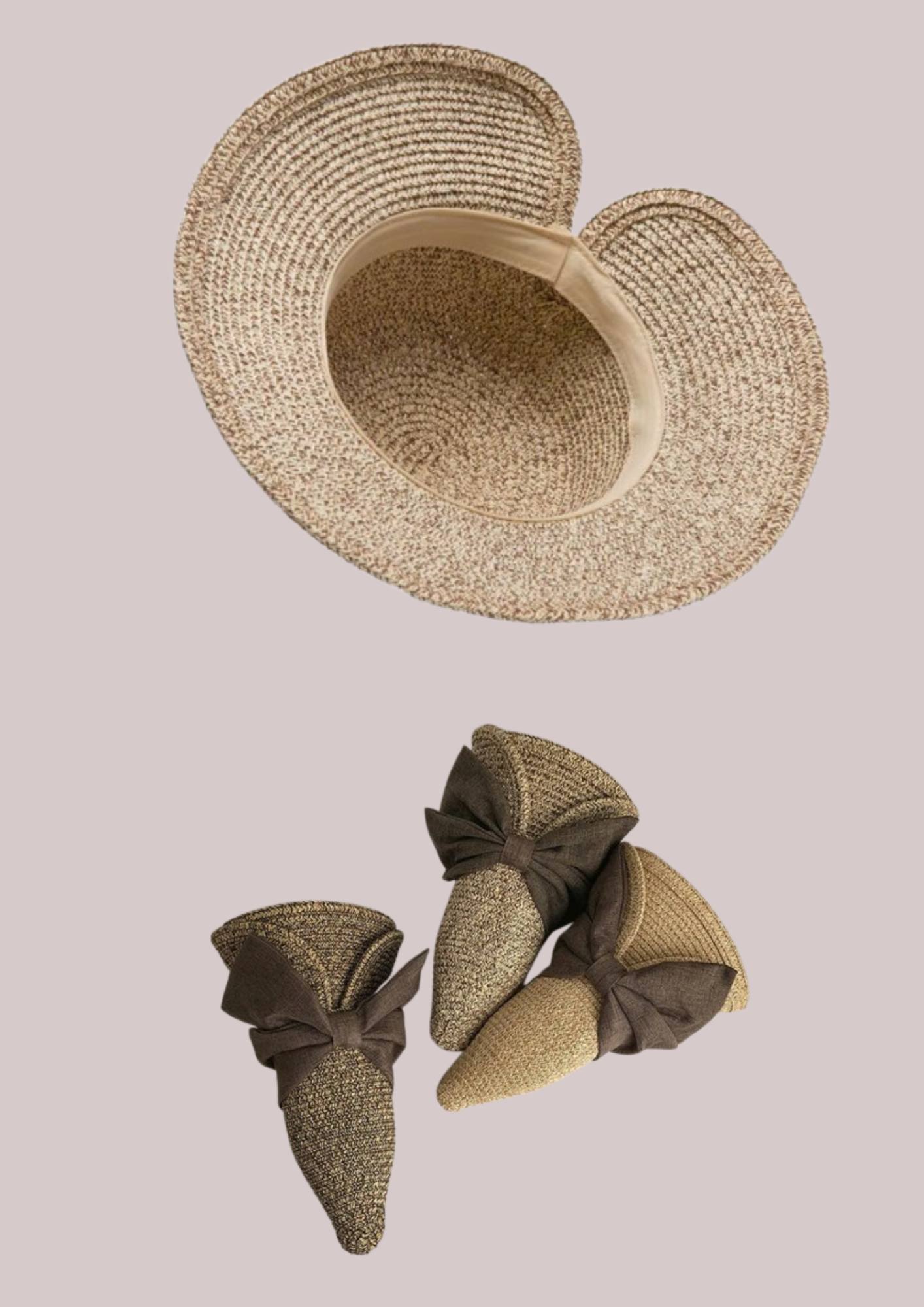 Chapeau de paille femme bohème pliable | Cap-Chapeau