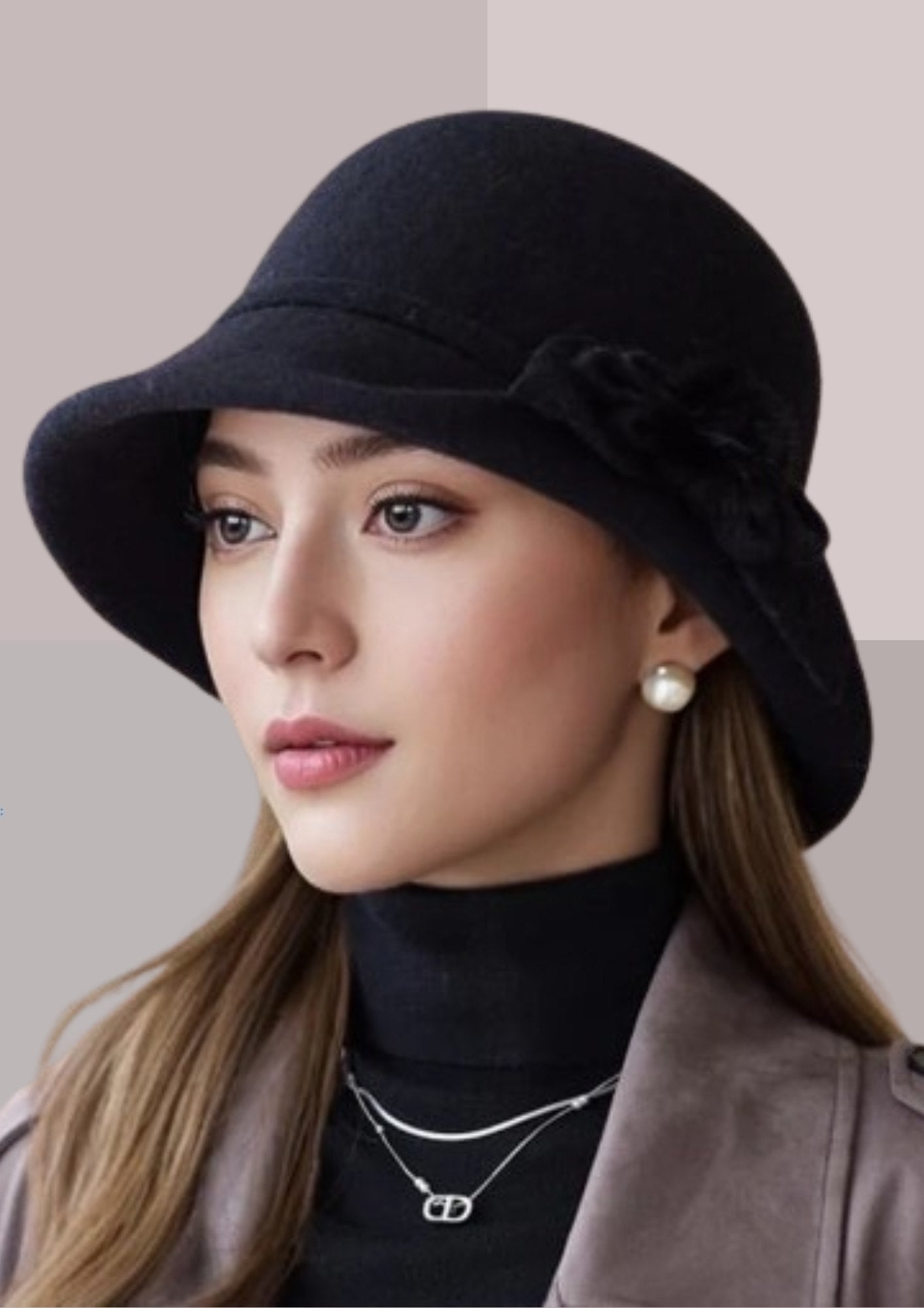 Chapeau Femme Cloche noir  | Cap-Chapeau
