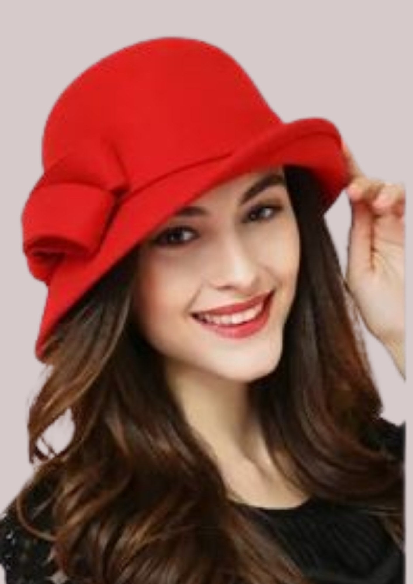 Chapeau femme élégant rouge | Cap-Chapeau