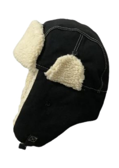 Chapka russe noire bonnet homme | Cap-Chapeau