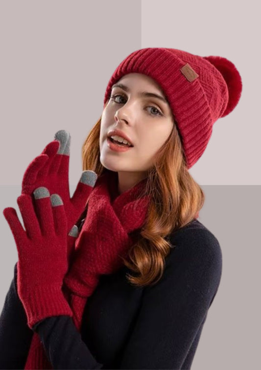 ENSEMBLE ECHARPE BONNET GANTS | CAP-CHAPEAU