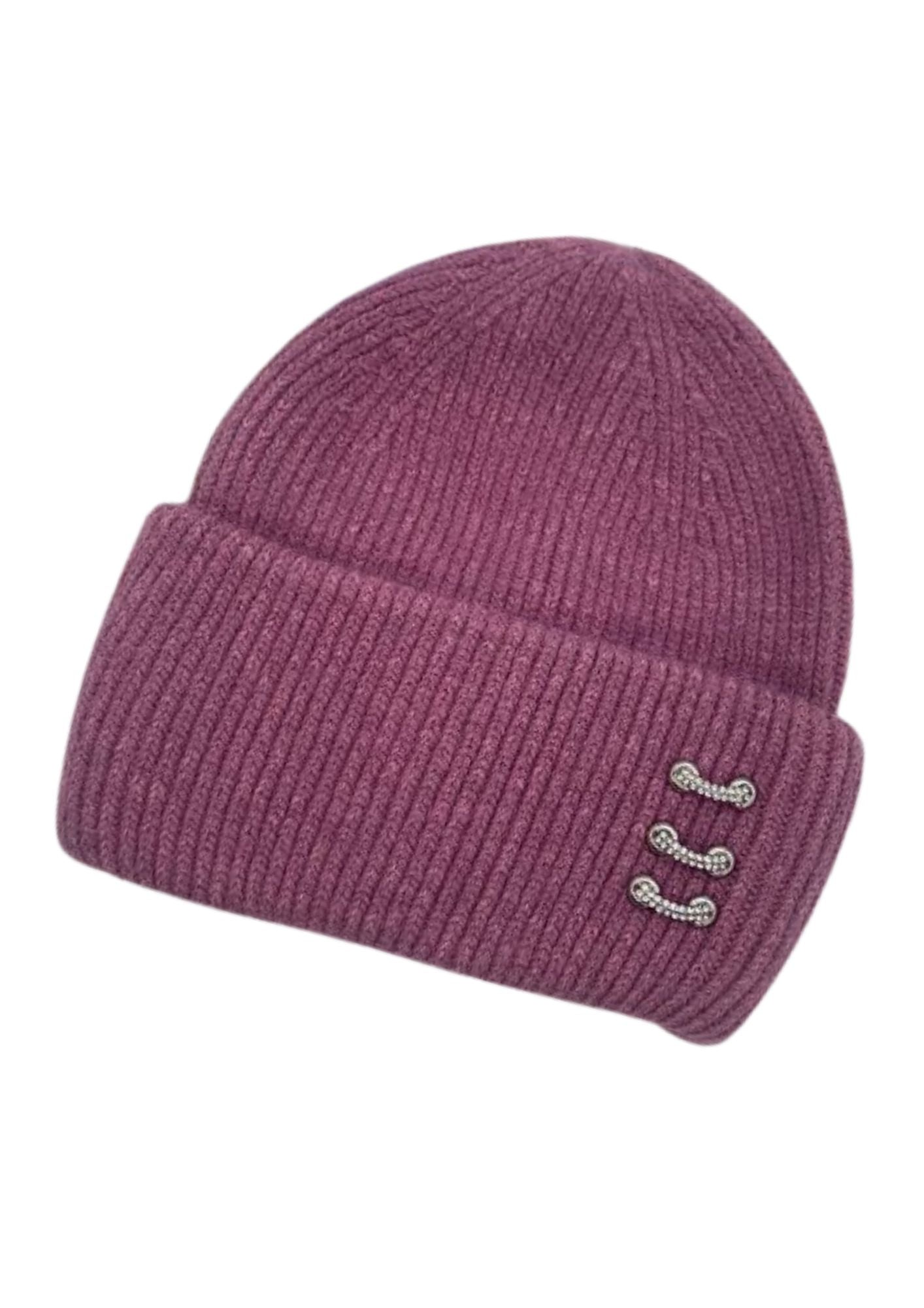 Bonnet hiver femme mauve | Cap-Chapeau