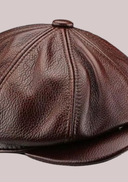 Casquette gavroche homme cuir de qualité  | Cap-Chapeau