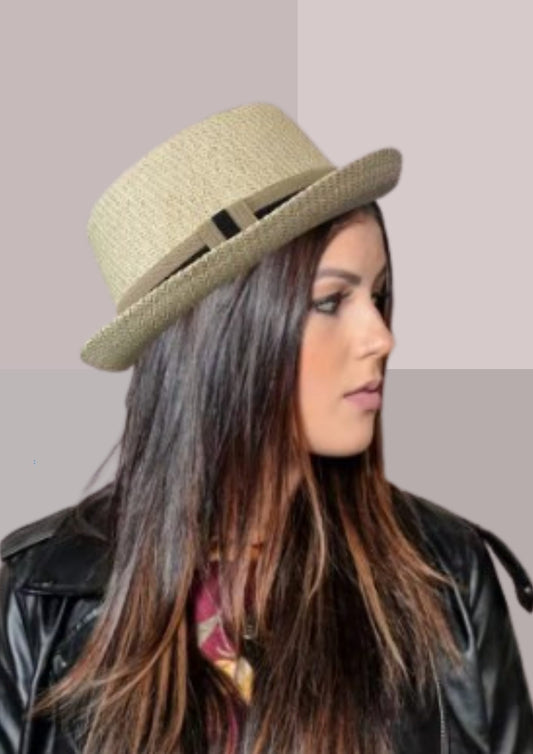 Cool4 Chapeau Porkpie Femme Or Crème Sand - Style Élégant Et Confortable