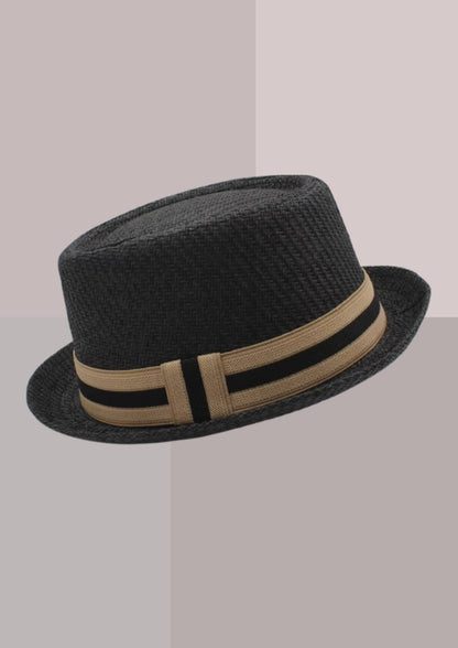 Pork Pie - chapeau de paille noir | Cap-Chapeau