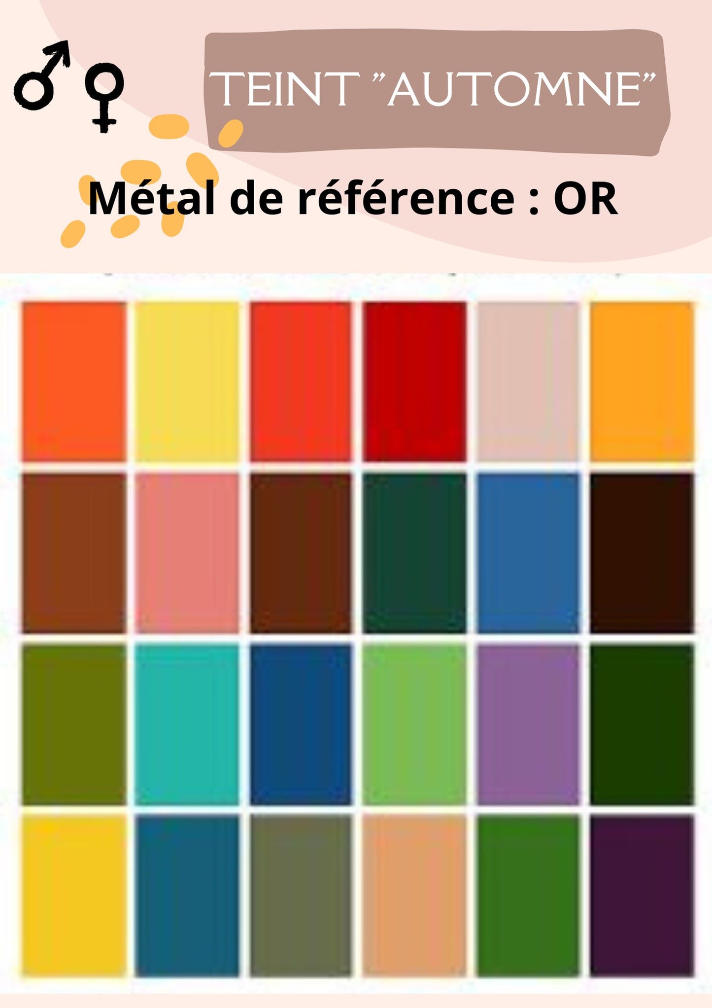 Les couleurs que peuvent porter les personnes au teint automne | Cap-Chapeau