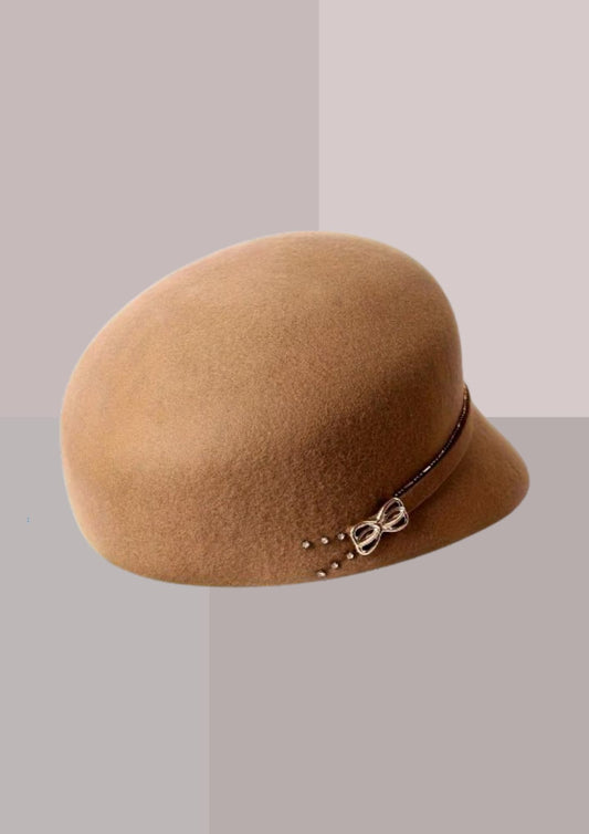 Toque Chapeau camel| Cap-Chapeau