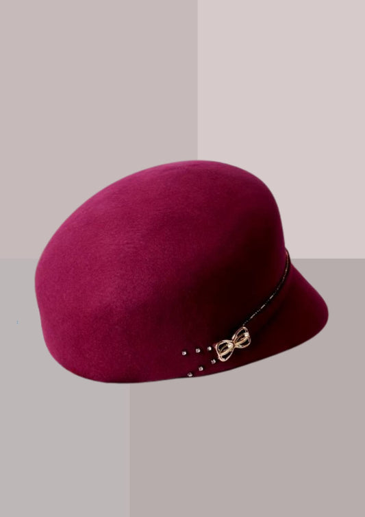 Toque Chapeau rouge rubis | Cap-Chapeau