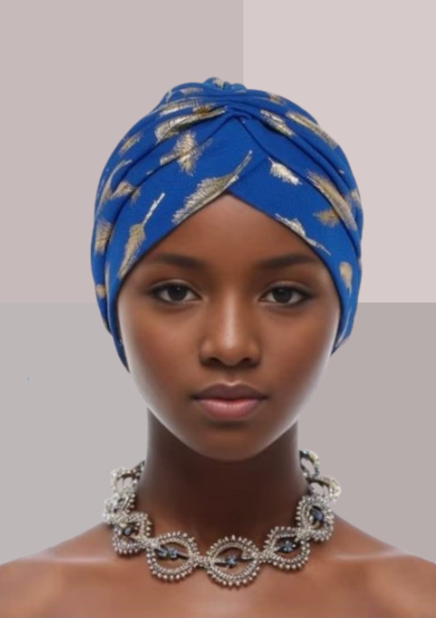 Turban chimio femme bleu | Cap-Chapeau