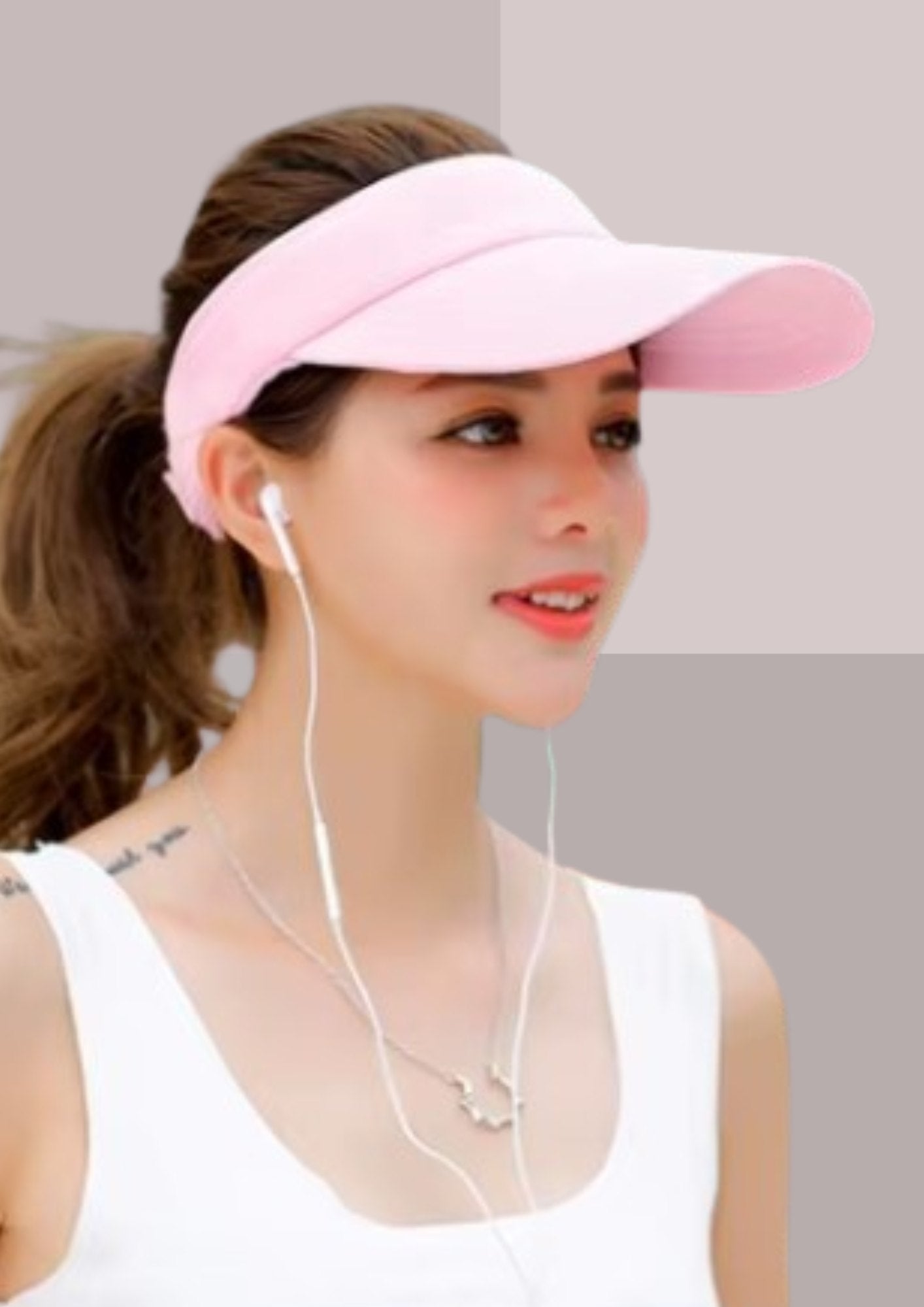 Visière casquette rose  unisexe | Cap-Chapeau